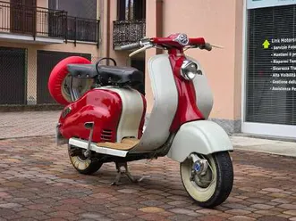 lambretta ld 150 restauro integrale rosso