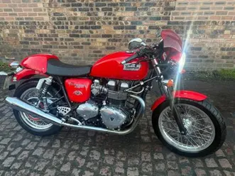triumph thruxton 900, 865, red, roadster/retro