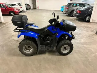 kymco mxu 50 reverse atv quad blau mit topcase
