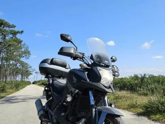 honda nc750x 2014 | extras & manutenção recente guia, ilha e mata mourisca