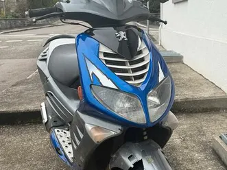 peugeot roller blau-silber, fahrbereit