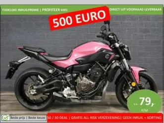 yamaha mt 07 abs (bj 2018) mt07 35kw a2 mogelijk pink lady — motoren | yamaha — marktplaats