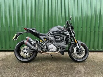 ducati monster plus black 2022 full termignoni system 3k fdsh lovely bike