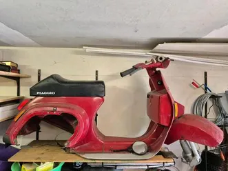 vespa pk 50 s restaurieren mit zubehör rennmotor stoffi usw.