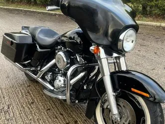 2006 06 harley davidson flhx street glide 1450 black classic cruiser tourer