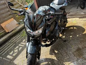 kawasaki z750 black edition mit leovince auspuff