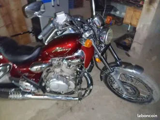 échange moto chopper 125 contre tracteur tondeuse