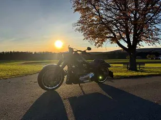 harley-davidson fat boy flfbs m8 114 - j&h auspuffanlage streetfighter schwarz