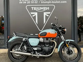 triumph bonneville t100 2023 865 cm3 | moto routière | 2 736 km | bleu | 83190 ollioules