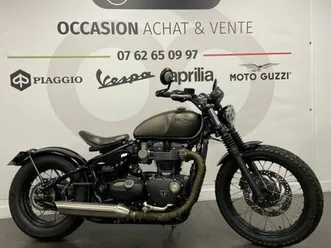 triumph bonneville bobber 1200 2017 1200 cm3 | moto custom | 10 800 km | gris | 69530 brignais