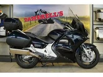 2002 honda st1300 pan european blue motorcycle