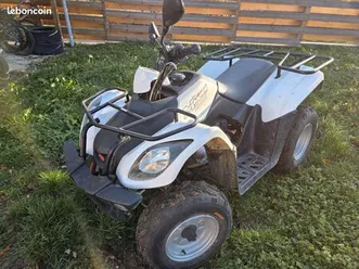 quad kymco mxu 50 cc blanc – gros entretien récent – 4 pneus neufs