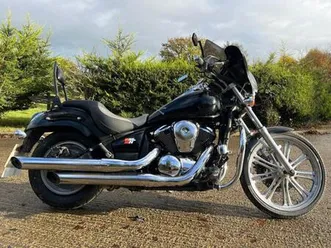 2009 59 kawasaki vn 900 c8f custom vn900 cu black classic cruiser 19k hpi clear