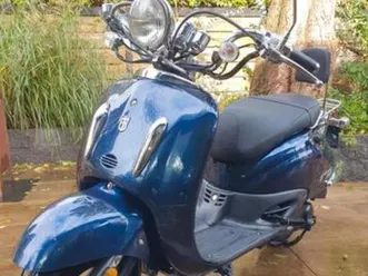 btc retro scooter blauw kenteken. — scooters | sym — marktplaats