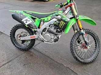 kawasaki kx450f viertakt motocross coumoflagge