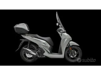 honda sh 150 con smart top box, parabrezza e par