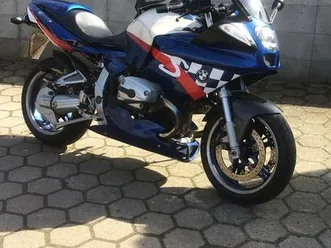 bmw r 1100 s supersport motorrad blau-weiß-rot