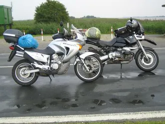 motorräder / oldies honda transalp + bmw