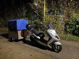 kymco yager gt50 mit anhänger, 25/45 km/h papiere