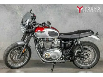2018 triumph bonneville t120 cranberry red and aluminium silver base
