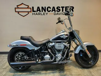 2020 harley-davidson fat boy 114 brilliant silver denim & black denim flfbs