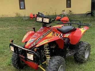 polaris scrambler 500 4x4 rosso