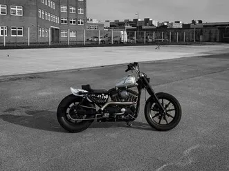 custom harley davidson bobber/chopper - komplett überholt
