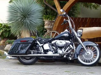 harley-davidson softail heritage mexican / chicano style top ..!