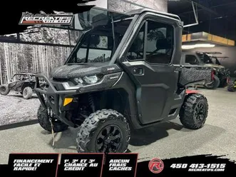 2021 can-am defender hd10 limited cab **bas kilométrage!!**