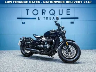 2018 triumph bobber black 1200 custom cruiser - low miles - clean bike