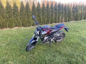 honda cb125r, kat a1, b, przebieg 8150 km, ekstra blokada i ladowanie bytów