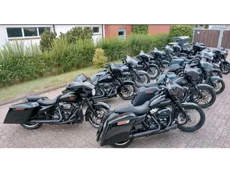harley davidson road glide 114 117cui 4 stück grau schwarz street