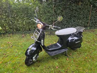 retro elektroroller futura classico 45 km/h schwarz