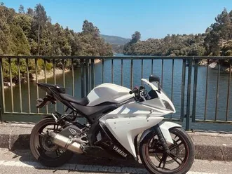 yamaha yzf r125 akrapovič leiria, pousos, barreira e cortes