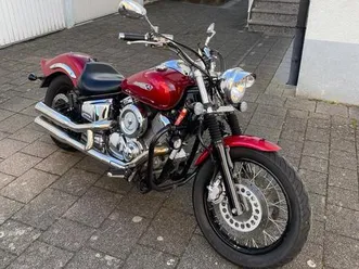 yamaha xvs 1100 dragstar mit falcon auspuff & extras a2 geeignet