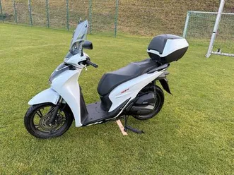 honda sh150i weiß mit abs, led, smart key & top case