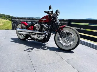 old shool chopper mit harley davidson xl1200 sportster triebwerk