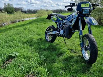 husqvarna sm 125 supermoto - top zustand, gianelli anlage