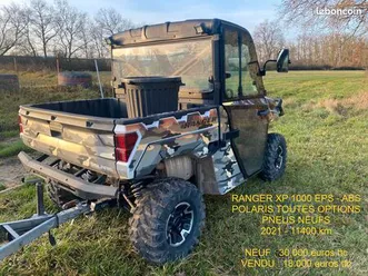 1ere annonce et 1ère main quad transporteur polaris ranger xp 1000 ebs - abs 2021