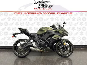 2024 kawasaki ninja® 650 abs metallic covert green/metallic spark black