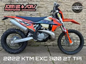 ktm exc 300 cc 2t tpi enduro bike, 2022 model, road reg'd, great condition