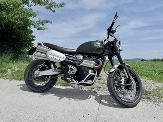 triumph scrambler 1200 xc top zustand, frisch ab mfk