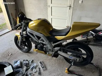 moto piste sv650 + remorque double