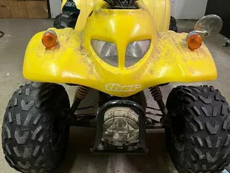 gelbes quad atv kinderquad 4-rad fahrzeug