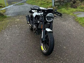 husqvarna, vitpilen, 2019, 373 (cc) 12 month mot akrapovic exhaust