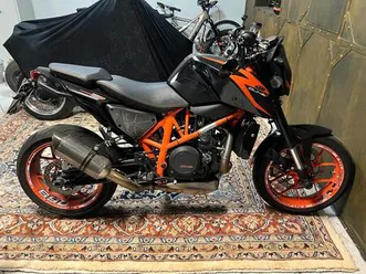 ktm 690 r duke motorrad schwarz-orange