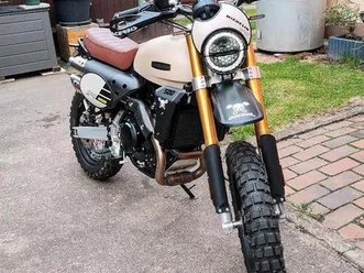 fantic caballero 500 rally 2024 mit 530 km neuwertig café racer