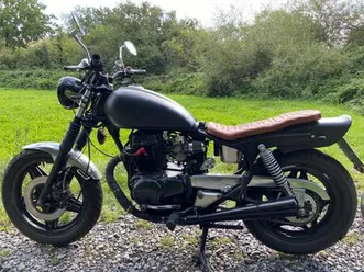 honda cm 400 t - seltenes custom-bike mit kickstarter