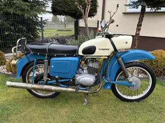 mz es 150 trophy es150/1 z 1973 roku z dokumentami oryginalna chelst