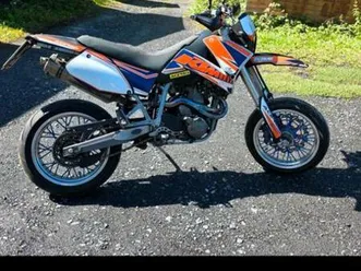 ktm 640 lc4 supermoto , akrapovic